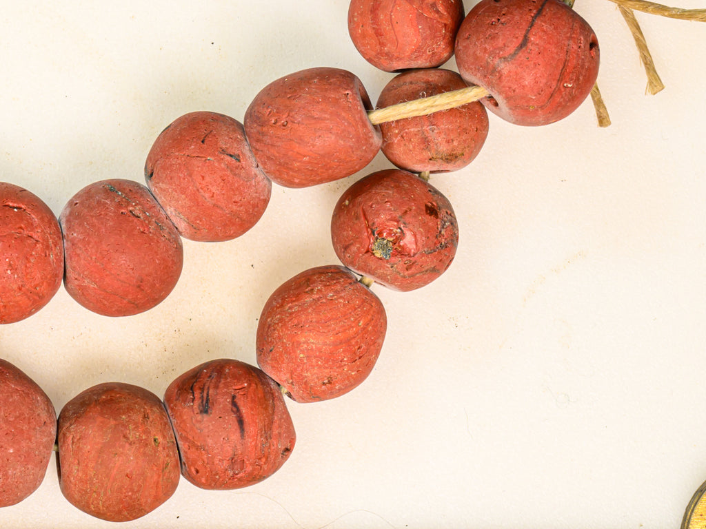 AIG100,100-299, Ancient Beads, Ancient Glass Bead, Ancient medieval bead, Byzantine glass bead, D'jenne Glass Bead, Excavated  Bead, Islamic Period bead, Islamic period glass bead