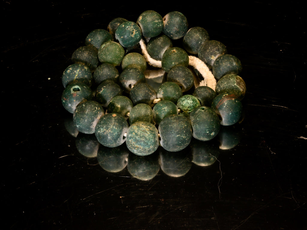 AIG100,100-299, Ancient Beads, Ancient Glass Bead, Ancient medieval bead, Byzantine glass bead, D'jenne Glass Bead, Excavated  Bead, Islamic Period bead, Islamic period glass bead