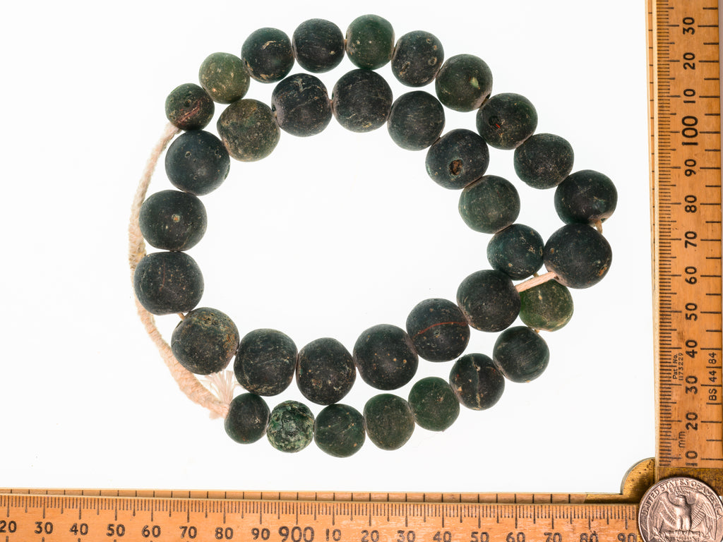 AIG100,100-299, Ancient Beads, Ancient Glass Bead, Ancient medieval bead, Byzantine glass bead, D'jenne Glass Bead, Excavated  Bead, Islamic Period bead, Islamic period glass bead