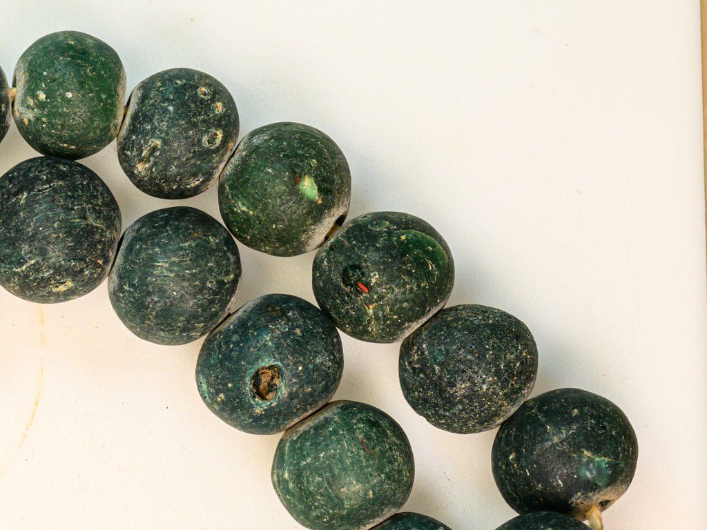 AIG100,100-299, Ancient Beads, Ancient Glass Bead, Ancient medieval bead, Byzantine glass bead, D'jenne Glass Bead, Excavated  Bead, Islamic Period bead, Islamic period glass bead