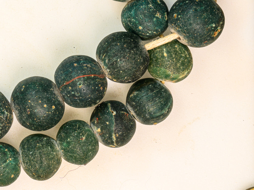 AIG100,100-299, Ancient Beads, Ancient Glass Bead, Ancient medieval bead, Byzantine glass bead, D'jenne Glass Bead, Excavated  Bead, Islamic Period bead, Islamic period glass bead