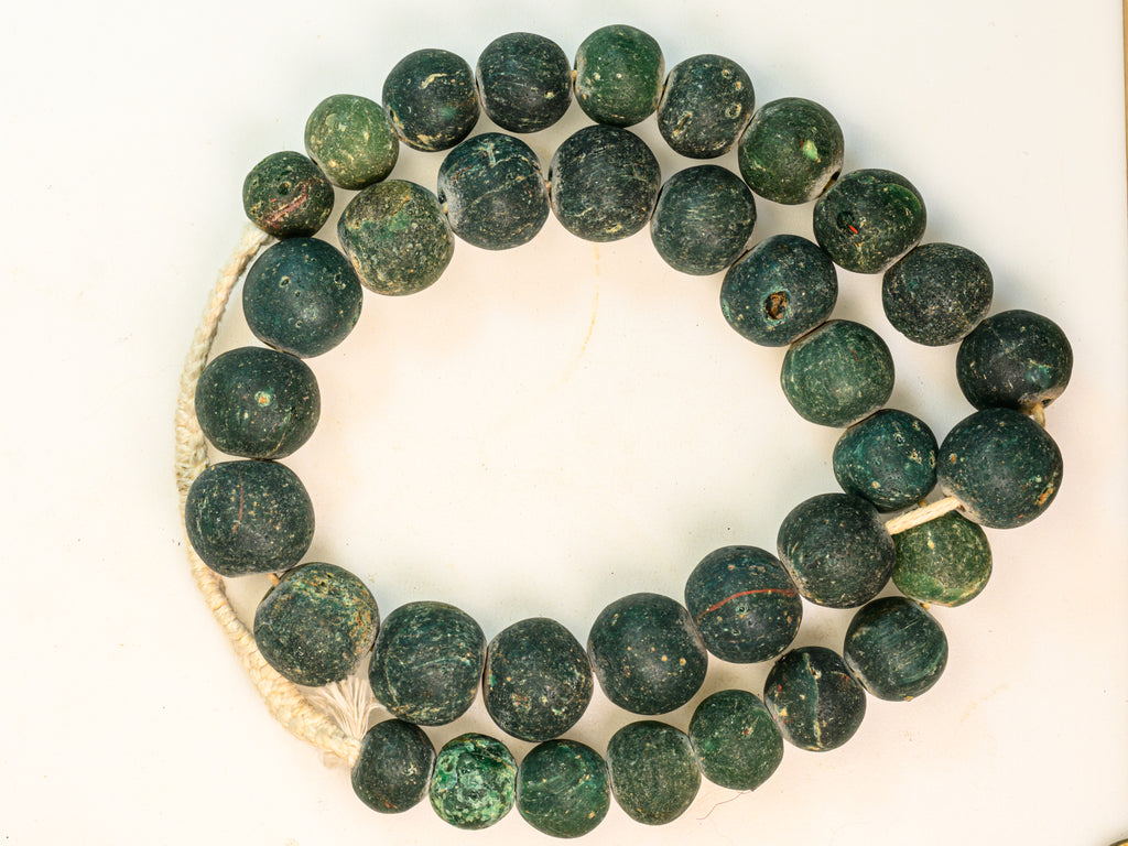 AIG100,100-299, Ancient Beads, Ancient Glass Bead, Ancient medieval bead, Byzantine glass bead, D'jenne Glass Bead, Excavated  Bead, Islamic Period bead, Islamic period glass bead