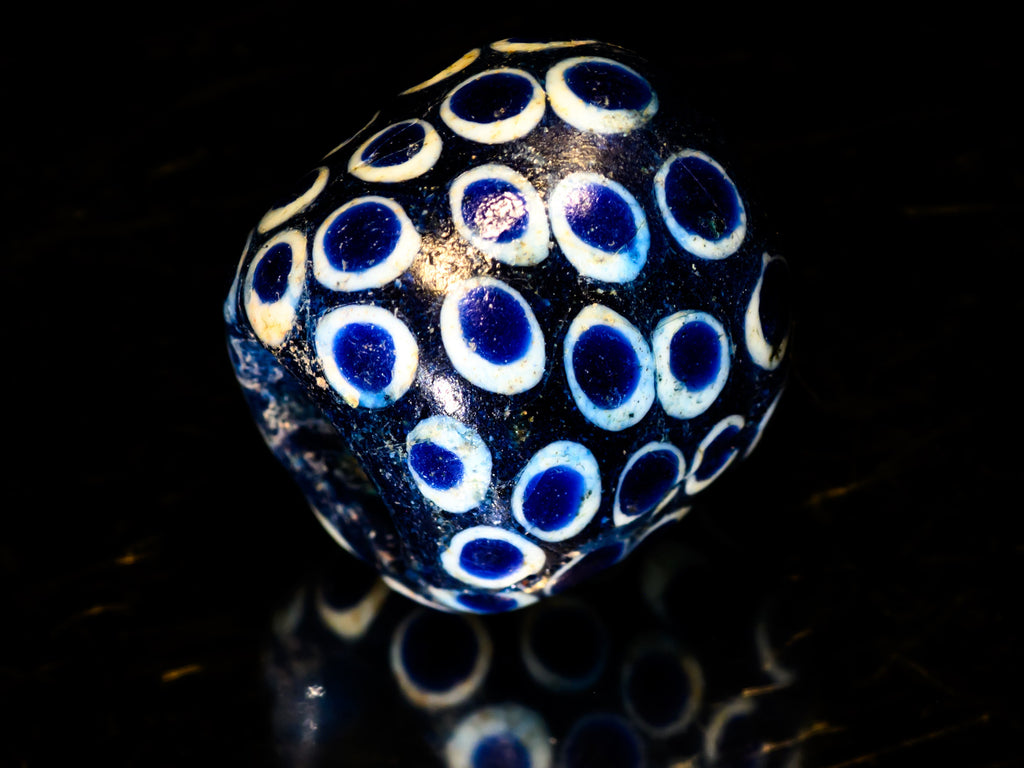 AIG100,100-299, Ancient Beads, Ancient Glass Bead, Ancient medieval bead, Byzantine glass bead, D'jenne Glass Bead, Excavated  Bead, Islamic Period bead, Islamic period glass bead