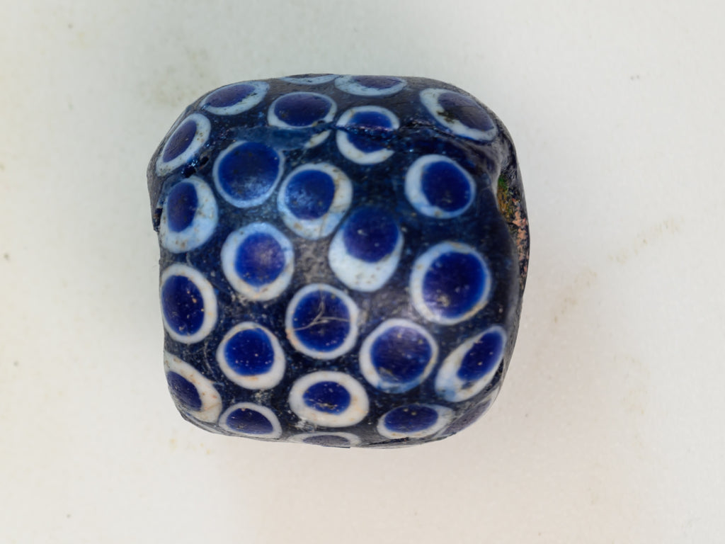 AIG100,100-299, Ancient Beads, Ancient Glass Bead, Ancient medieval bead, Byzantine glass bead, D'jenne Glass Bead, Excavated  Bead, Islamic Period bead, Islamic period glass bead