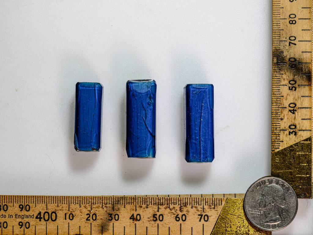 AEU120,African Trade Venetian, Antique Trade Beads, Blue, Collectible Beads, Nueva Cadiz trade bears, Nueva Cadiz venetian beads, Teal