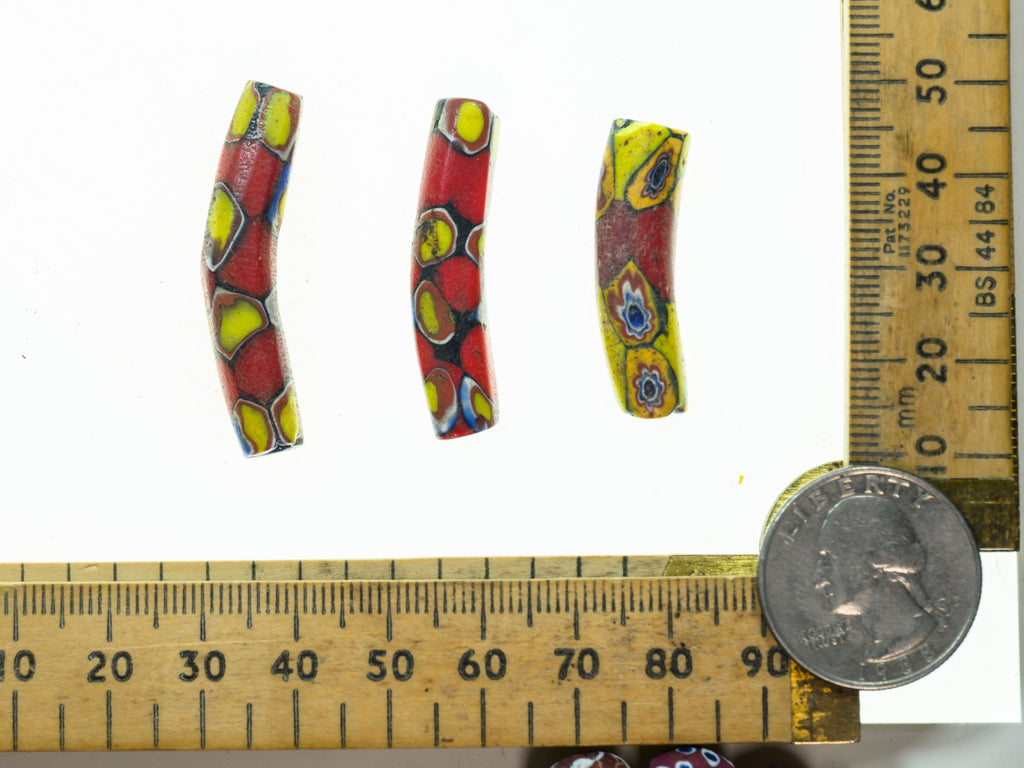 VAM550,African Trade Venetian, Antic Millefiori Bead, Antique Trade Beads, Collectible Bead, Collectible Beads, Elbow Bead, Elbow Millefiori, Elbow Venetian, Venetian Elbow Millefiori, Venetian Elbow Millefiori Bead