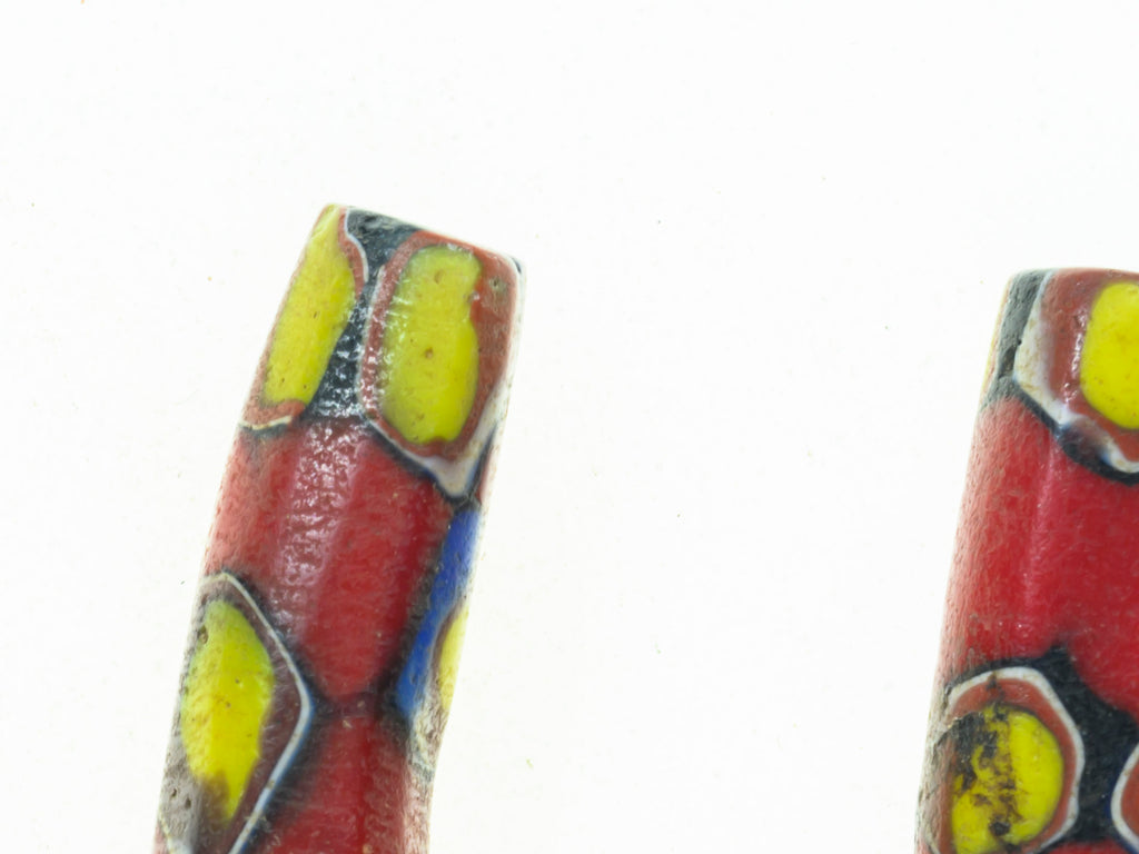 VAM550,African Trade Venetian, Antic Millefiori Bead, Antique Trade Beads, Collectible Bead, Collectible Beads, Elbow Bead, Elbow Millefiori, Elbow Venetian, Venetian Elbow Millefiori, Venetian Elbow Millefiori Bead