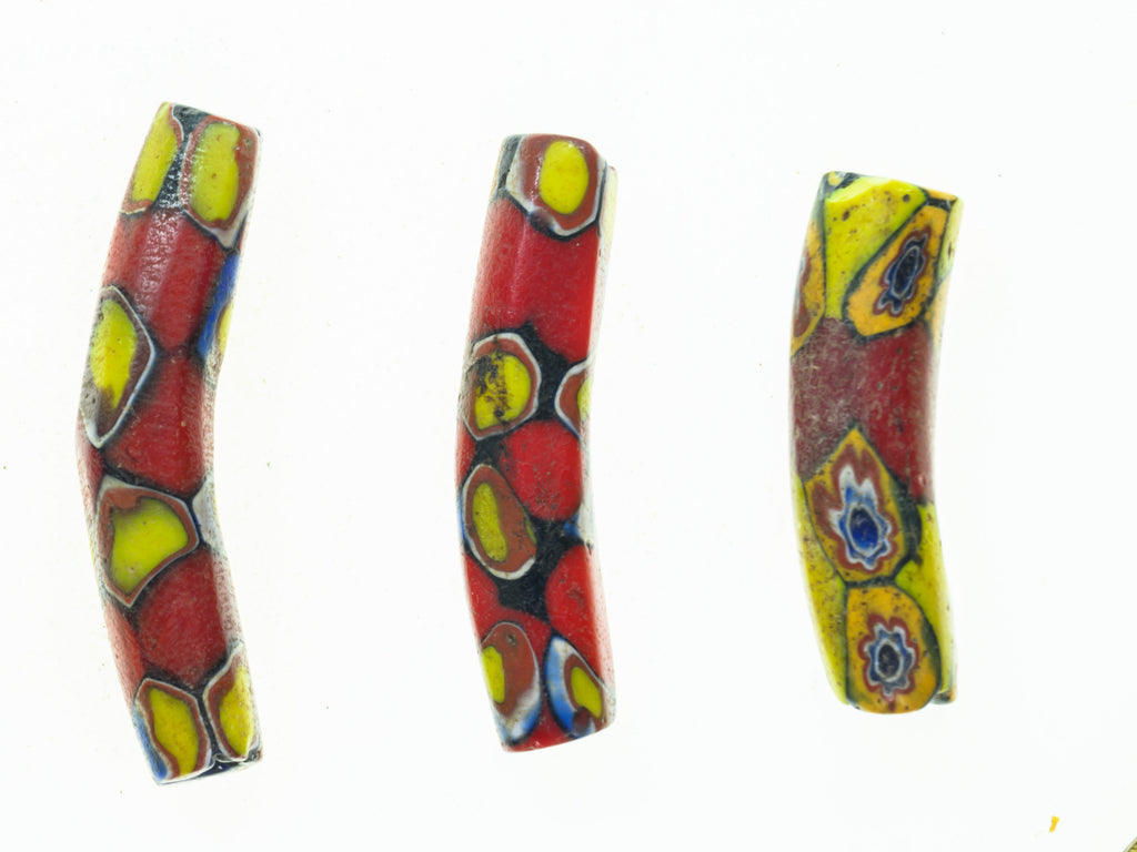 VAM550,African Trade Venetian, Antic Millefiori Bead, Antique Trade Beads, Collectible Bead, Collectible Beads, Elbow Bead, Elbow Millefiori, Elbow Venetian, Venetian Elbow Millefiori, Venetian Elbow Millefiori Bead
