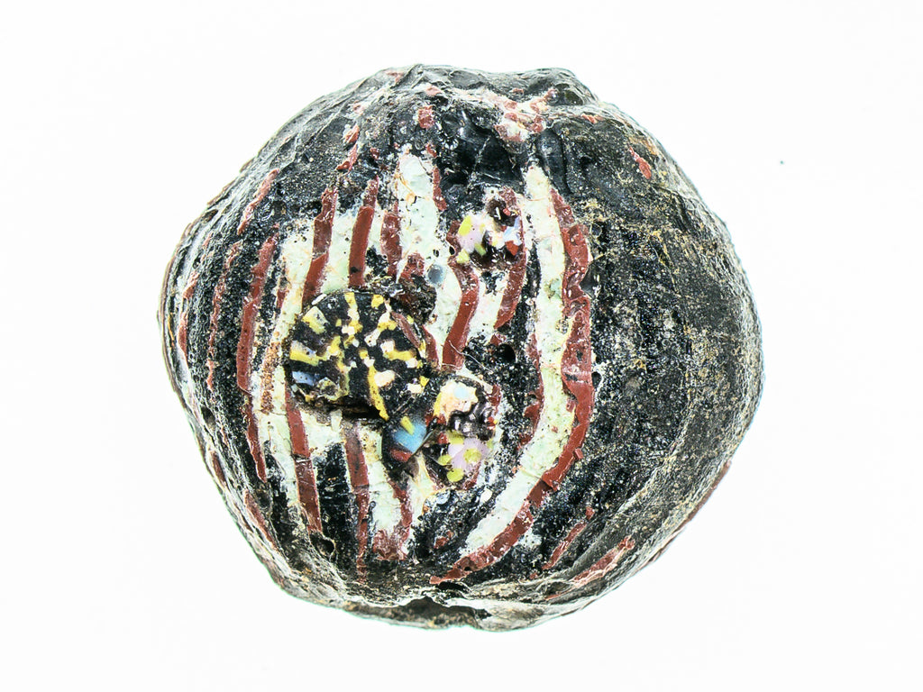 VAM500,African trade millefiori, African Trade Venetian, Antic Millefiori Bead, Antique Trade Beads, Collectible Bead, Collectible Beads, Elbow Bead, Elbow Venetian, venetian millefiori, venetian millefiori beads