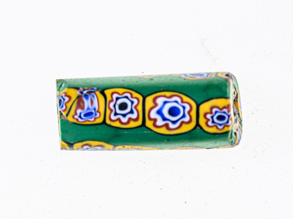 VAM500,African trade millefiori, African Trade Venetian, Antic Millefiori Bead, Antique Trade Beads, Collectible Bead, Collectible Beads, Elbow Bead, Elbow Venetian, venetian millefiori, venetian millefiori beads