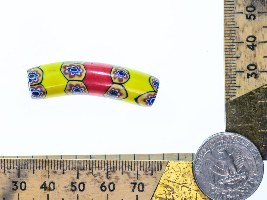 VAM500,African trade millefiori, African Trade Venetian, Antic Millefiori Bead, Antique Trade Beads, Collectible Bead, Collectible Beads, Elbow Bead, Elbow Venetian, venetian millefiori, venetian millefiori beads