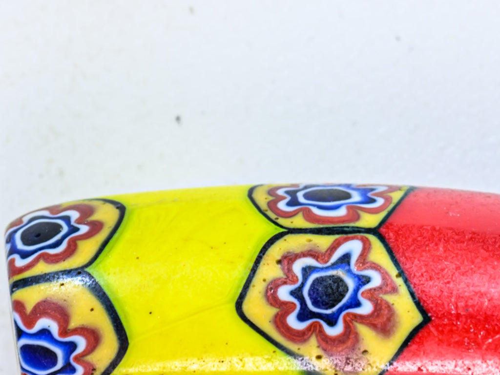 VAM500,African trade millefiori, African Trade Venetian, Antic Millefiori Bead, Antique Trade Beads, Collectible Bead, Collectible Beads, Elbow Bead, Elbow Venetian, venetian millefiori, venetian millefiori beads