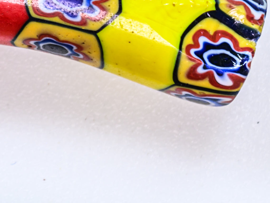 VAM500,African trade millefiori, African Trade Venetian, Antic Millefiori Bead, Antique Trade Beads, Collectible Bead, Collectible Beads, Elbow Bead, Elbow Venetian, venetian millefiori, venetian millefiori beads