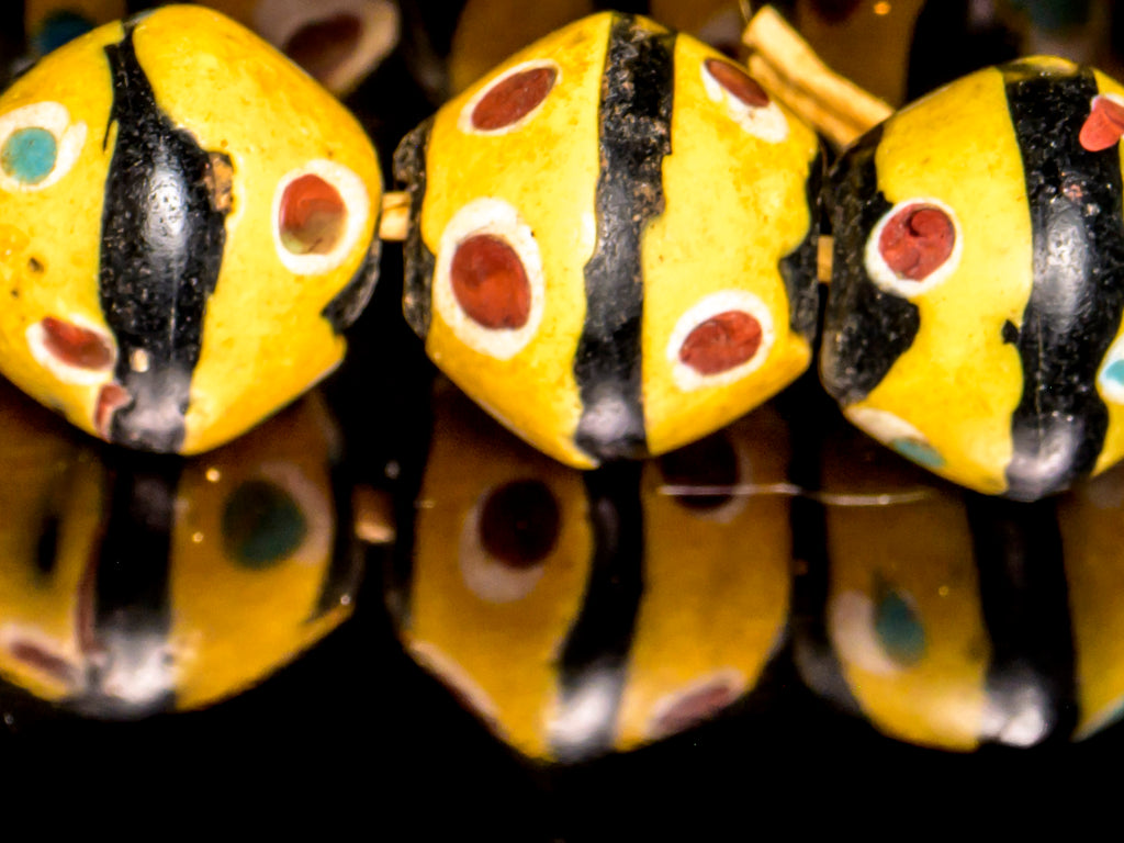 VAT120,African Bicone glass venetian beadsTrade Beads, African Trade Venetian, Antique Trade Beads, Collectible Beads, Old Venetian Beads