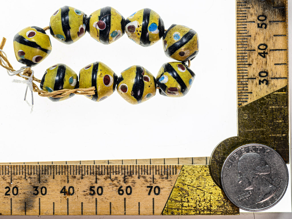 VAT120,African Bicone glass venetian beadsTrade Beads, African Trade Venetian, Antique Trade Beads, Collectible Beads, Old Venetian Beads