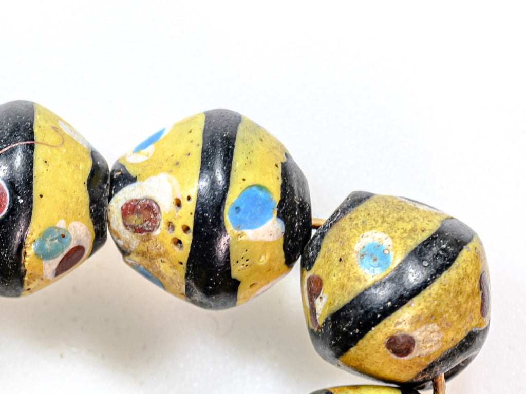 VAT120,African Bicone glass venetian beadsTrade Beads, African Trade Venetian, Antique Trade Beads, Collectible Beads, Old Venetian Beads