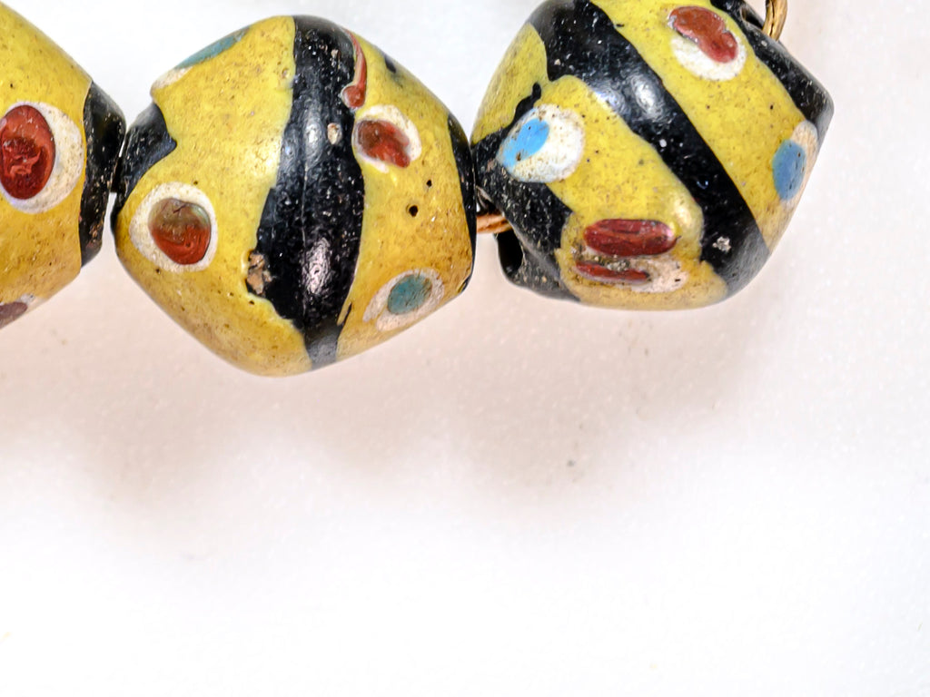 VAT120,African Bicone glass venetian beadsTrade Beads, African Trade Venetian, Antique Trade Beads, Collectible Beads, Old Venetian Beads