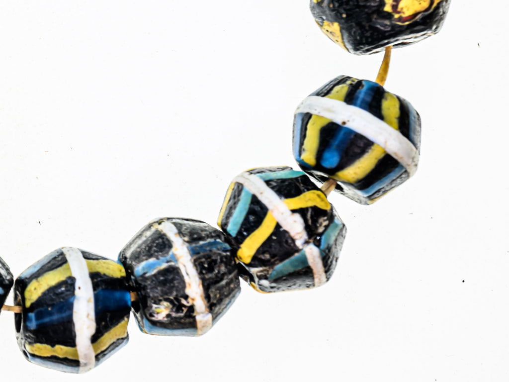 VAT120,African Bicone glass venetian beadsTrade Beads, African Trade Venetian, Antique Trade Beads, Collectible Beads, Old Venetian Beads