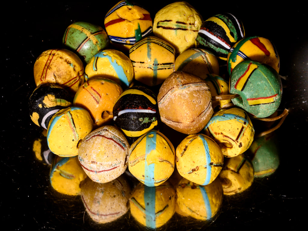 VAT120,African Bicone glass venetian beadsTrade Beads, African Trade Venetian, Antique Trade Beads, Collectible Beads, Old Venetian Beads