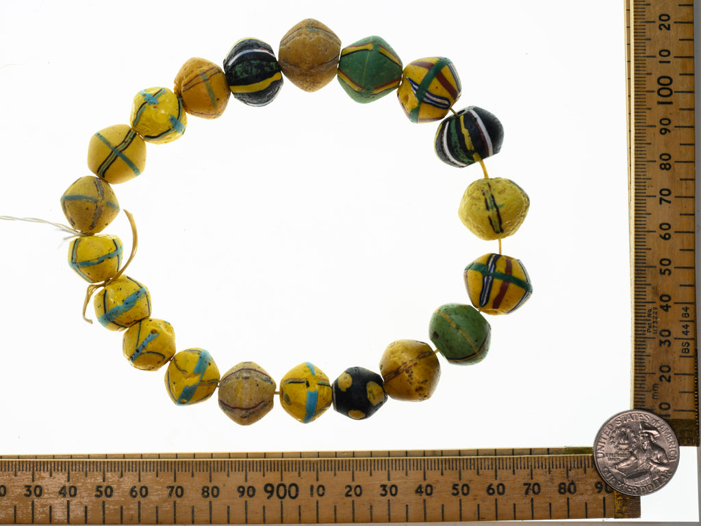 VAT120,African Bicone glass venetian beadsTrade Beads, African Trade Venetian, Antique Trade Beads, Collectible Beads, Old Venetian Beads