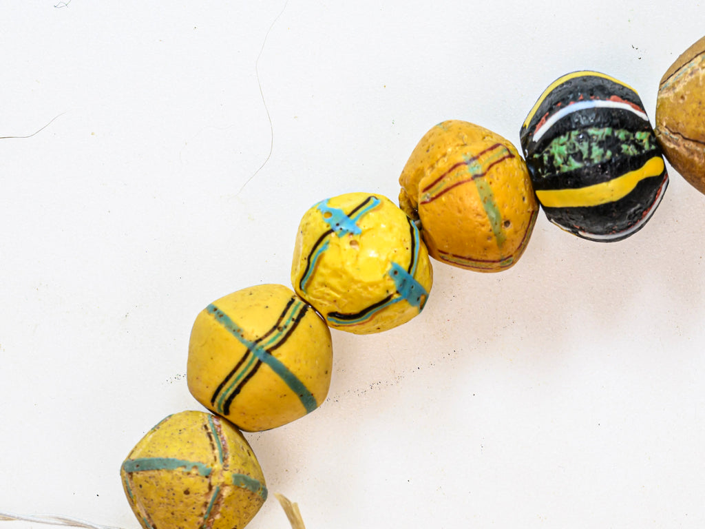 VAT120,African Bicone glass venetian beadsTrade Beads, African Trade Venetian, Antique Trade Beads, Collectible Beads, Old Venetian Beads