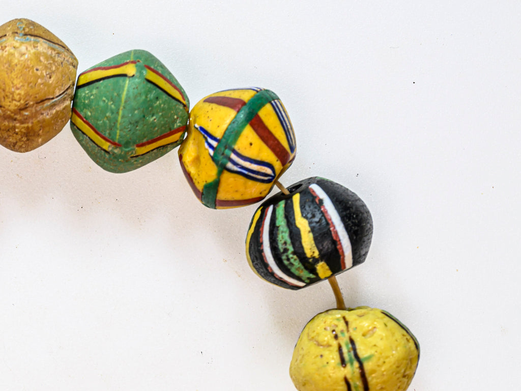 VAT120,African Bicone glass venetian beadsTrade Beads, African Trade Venetian, Antique Trade Beads, Collectible Beads, Old Venetian Beads