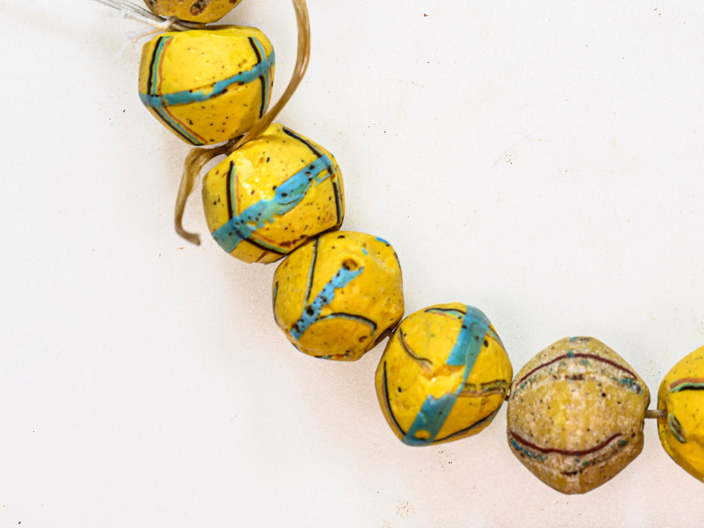 VAT120,African Bicone glass venetian beadsTrade Beads, African Trade Venetian, Antique Trade Beads, Collectible Beads, Old Venetian Beads
