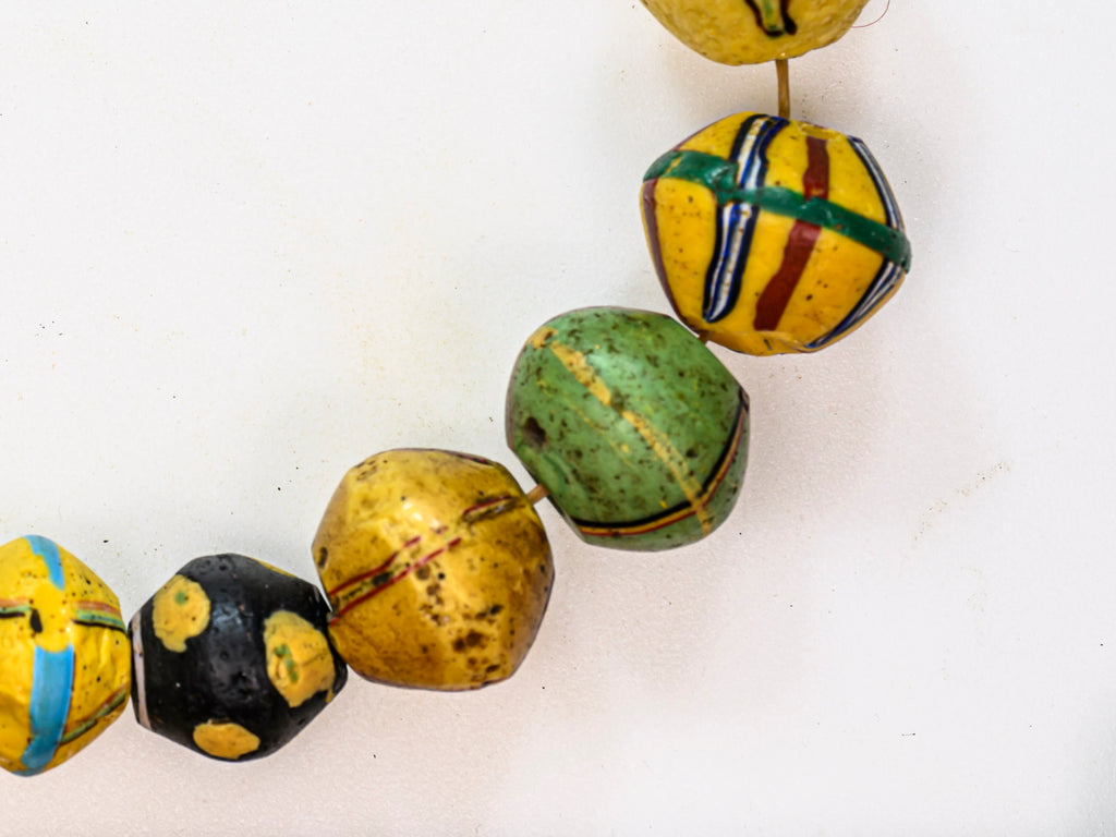 VAT120,African Bicone glass venetian beadsTrade Beads, African Trade Venetian, Antique Trade Beads, Collectible Beads, Old Venetian Beads