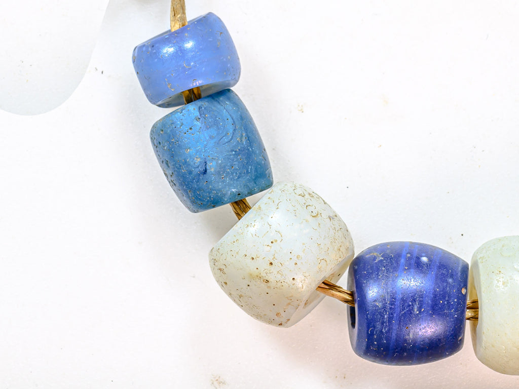 AEU150,50-99, African Trade Beads, Blue, bohemian beads, collectible bead, Russian Blue Bead, Vintage Bohemian Bead, Vintage Czech bead