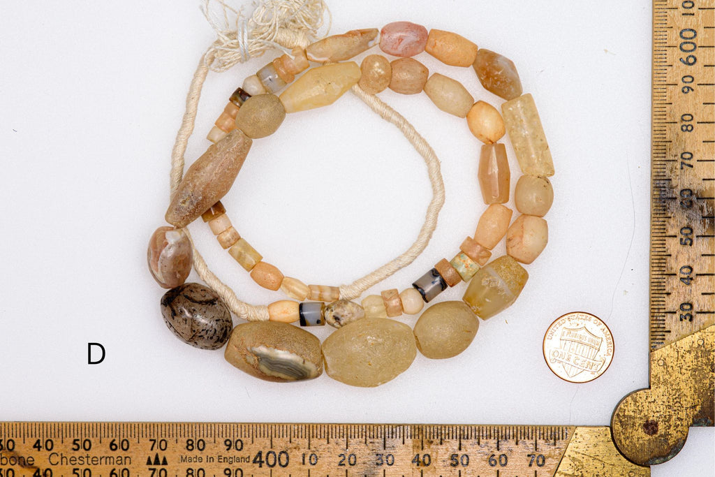 Ancient excavated rare diamond-shaped agate from Sahara 