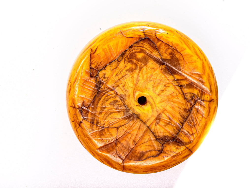 A Very Large "African Amber" Phenolic Resin Bead from Morocco