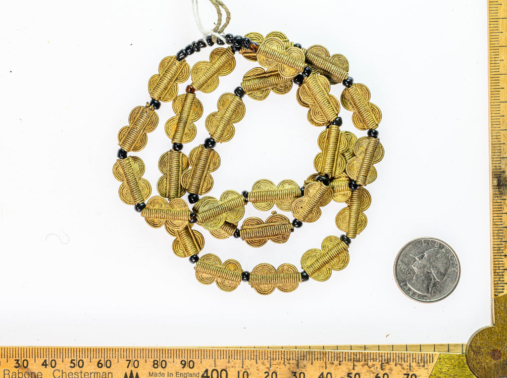 African Baule Brass Beads.