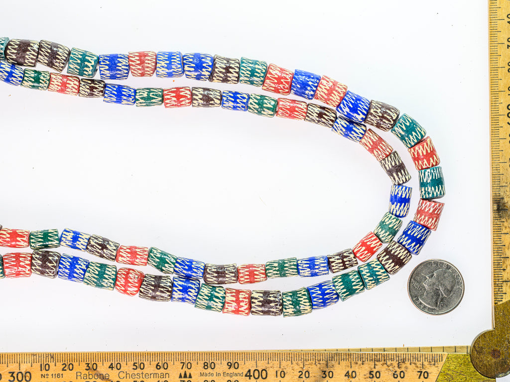 Recycled Glass Beads from Ghana M00346