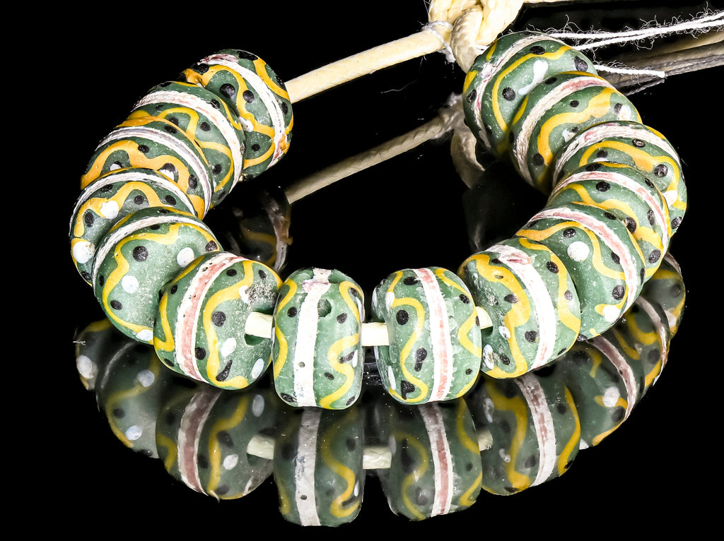 African trade millefiori, African Trade Venetian, Antic Millefiori Bead, Antique Trade Beads, Collectible Bead, Collectible Beads, Elbow Bead, Elbow Venetian, venetian millefiori, venetian millefiori beads