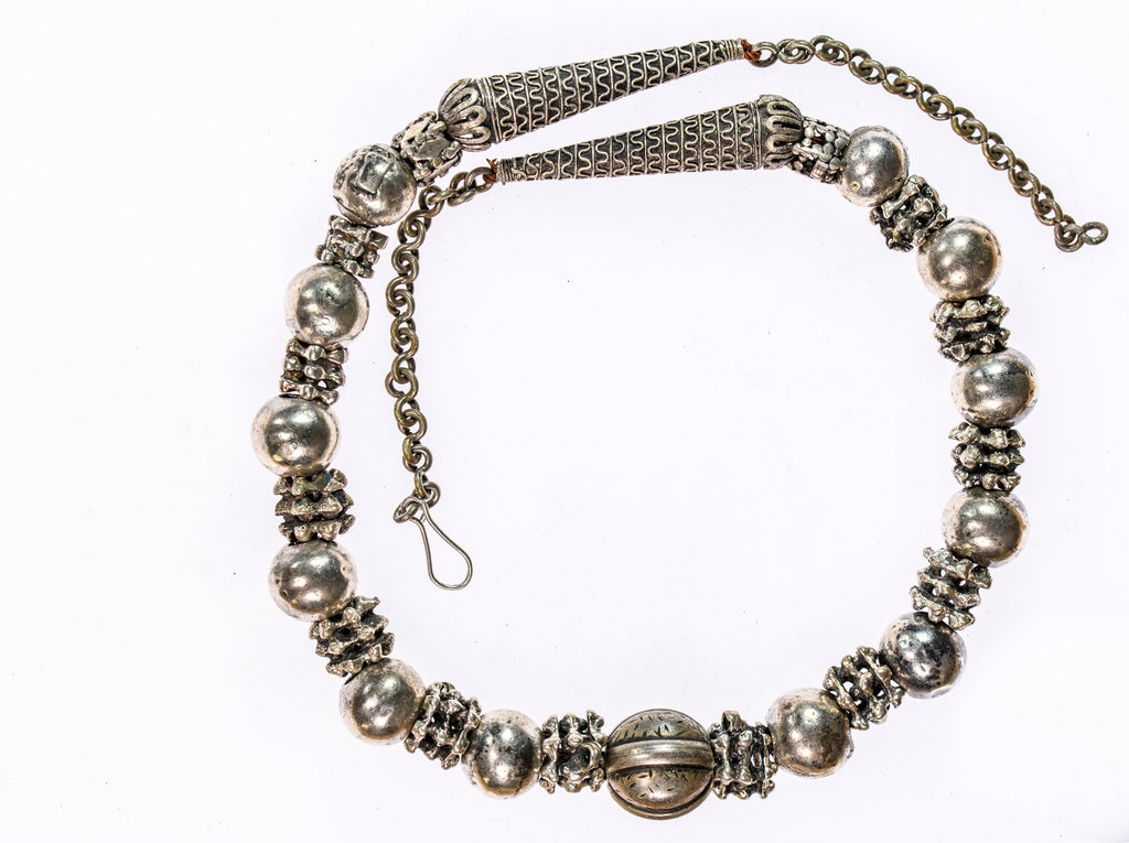 Antique Yemeni Silver Wearable Ethnic Necklace