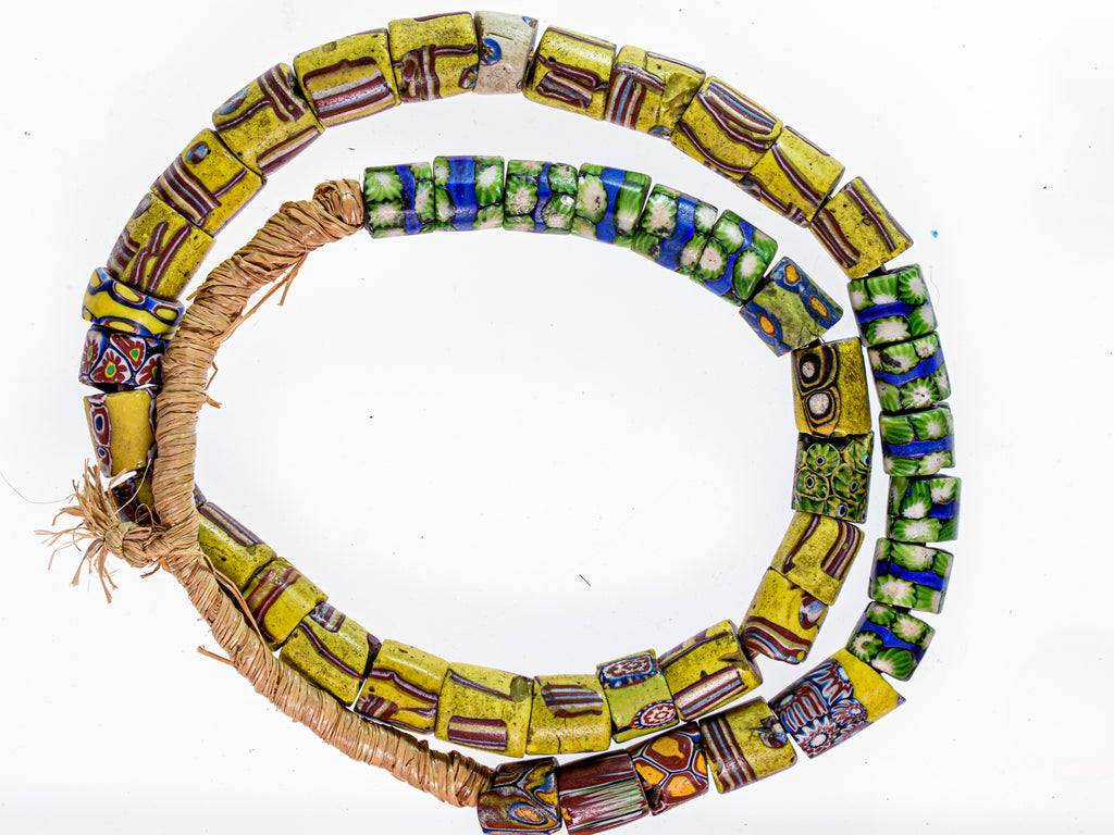 A Strand of Antique Venetian Millefiori African Trade Beads