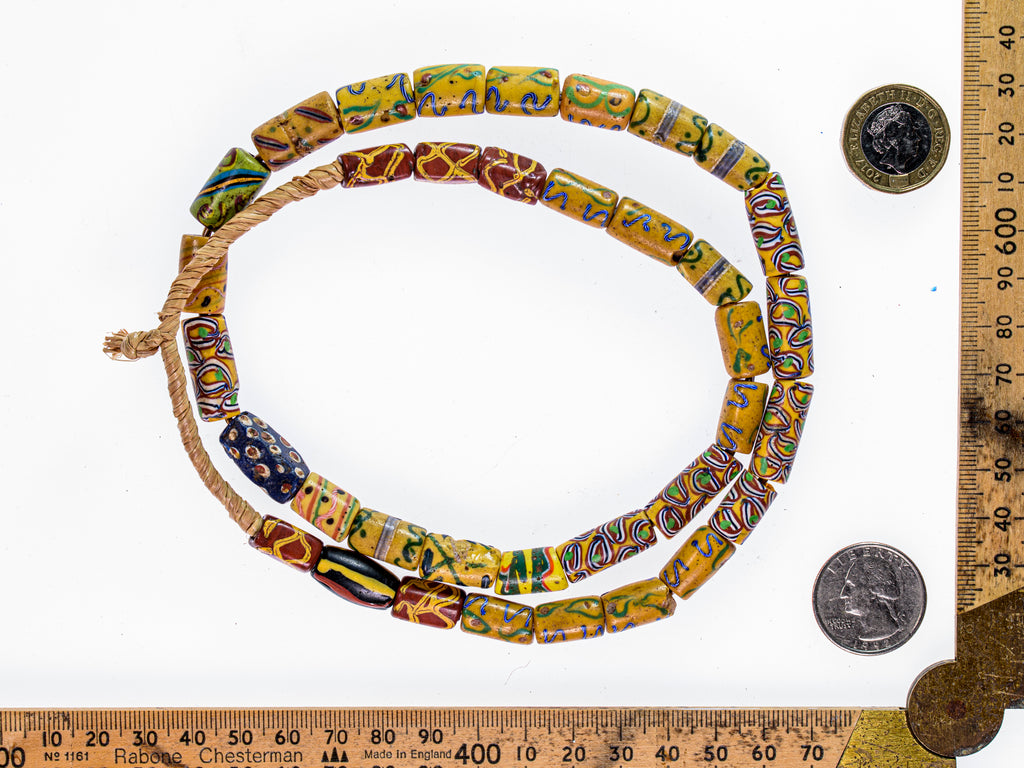 A Strand of Antique Venetian Millefiori African Trade Beads