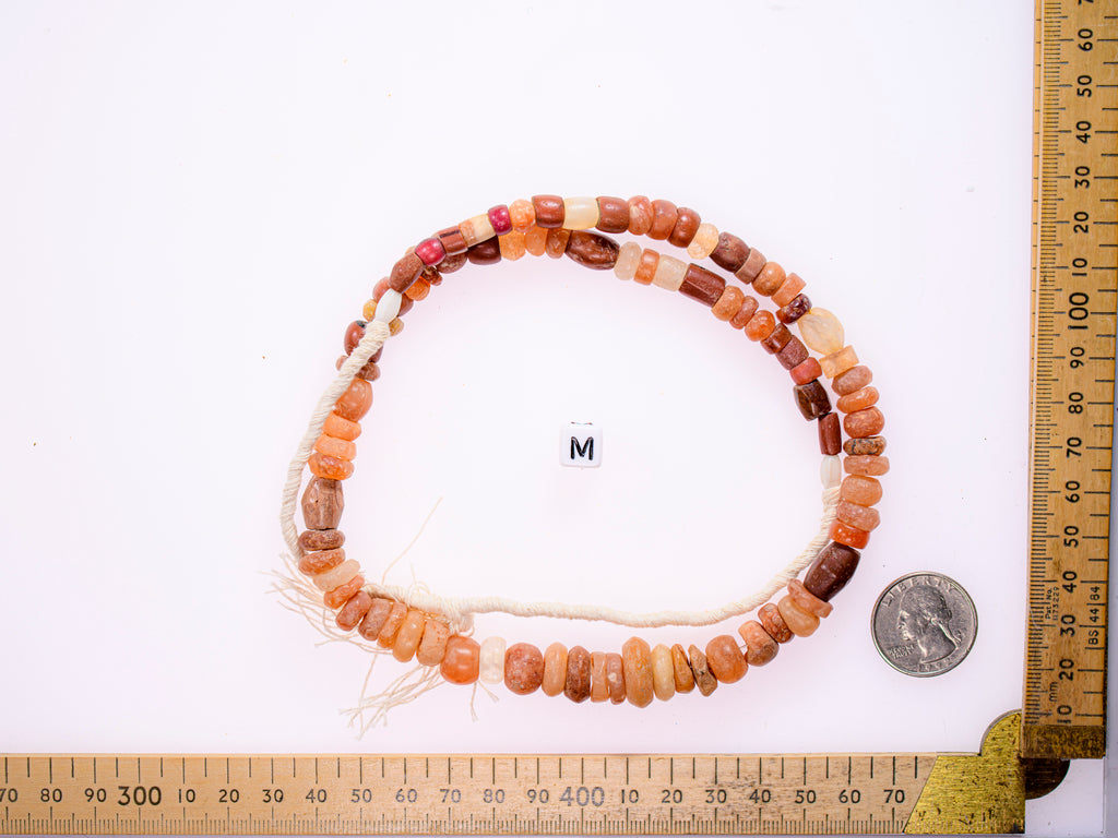 Ancient excavated mixed strand of agate, and other ancient stone 