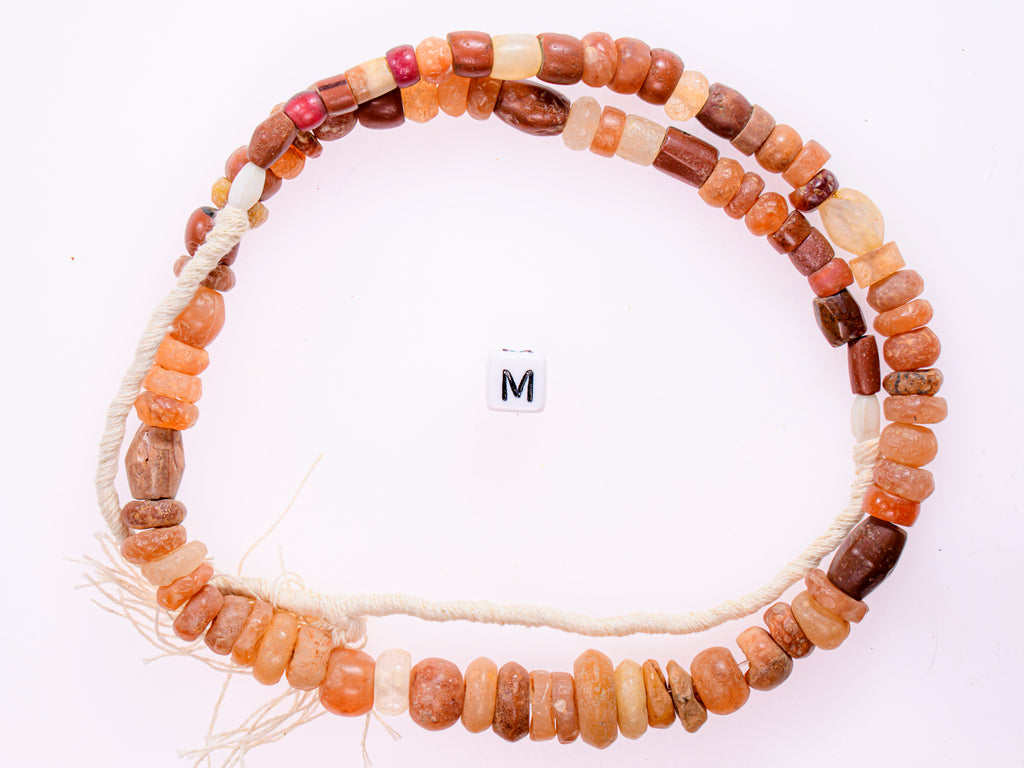 Ancient excavated mixed strand of agate, and other ancient stone 