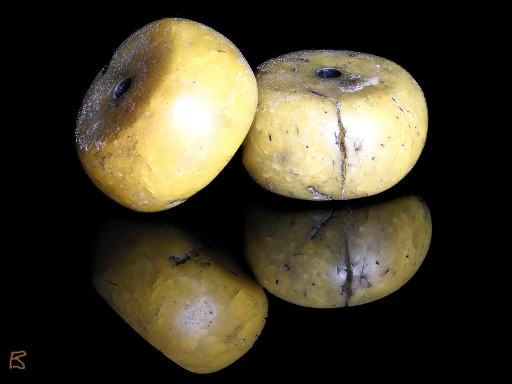 Old Faux Amber Natural Copal Resin beads