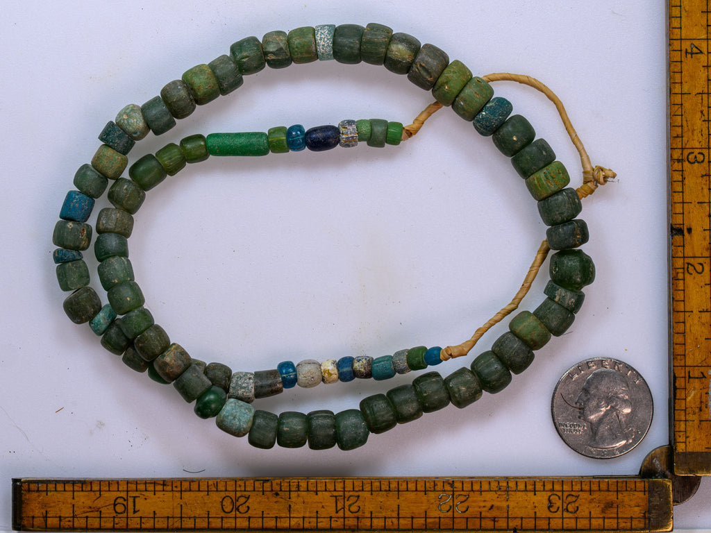 AIG100,100-299, Ancient Beads, Ancient Glass Bead, Ancient medieval bead, Byzantine glass bead, D'jenne Glass Bead, Excavated  Bead, Islamic Period bead, Islamic period glass bead