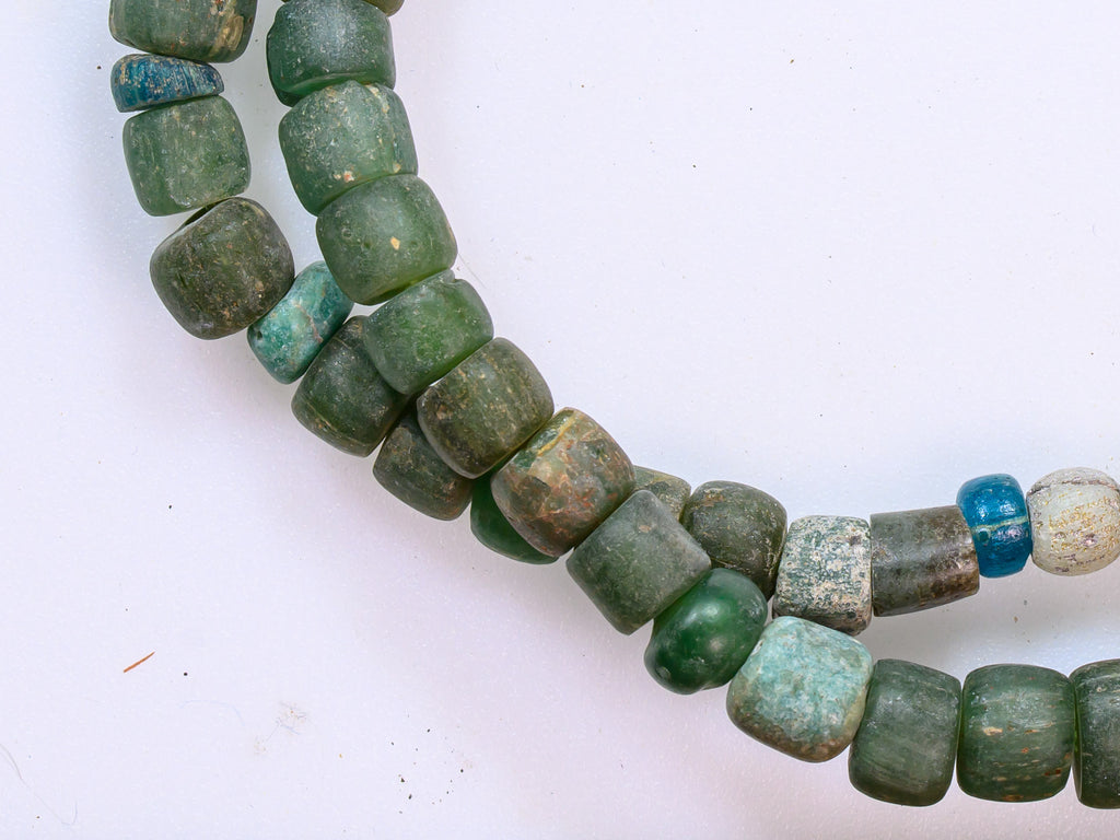 AIG100,100-299, Ancient Beads, Ancient Glass Bead, Ancient medieval bead, Byzantine glass bead, D'jenne Glass Bead, Excavated  Bead, Islamic Period bead, Islamic period glass bead