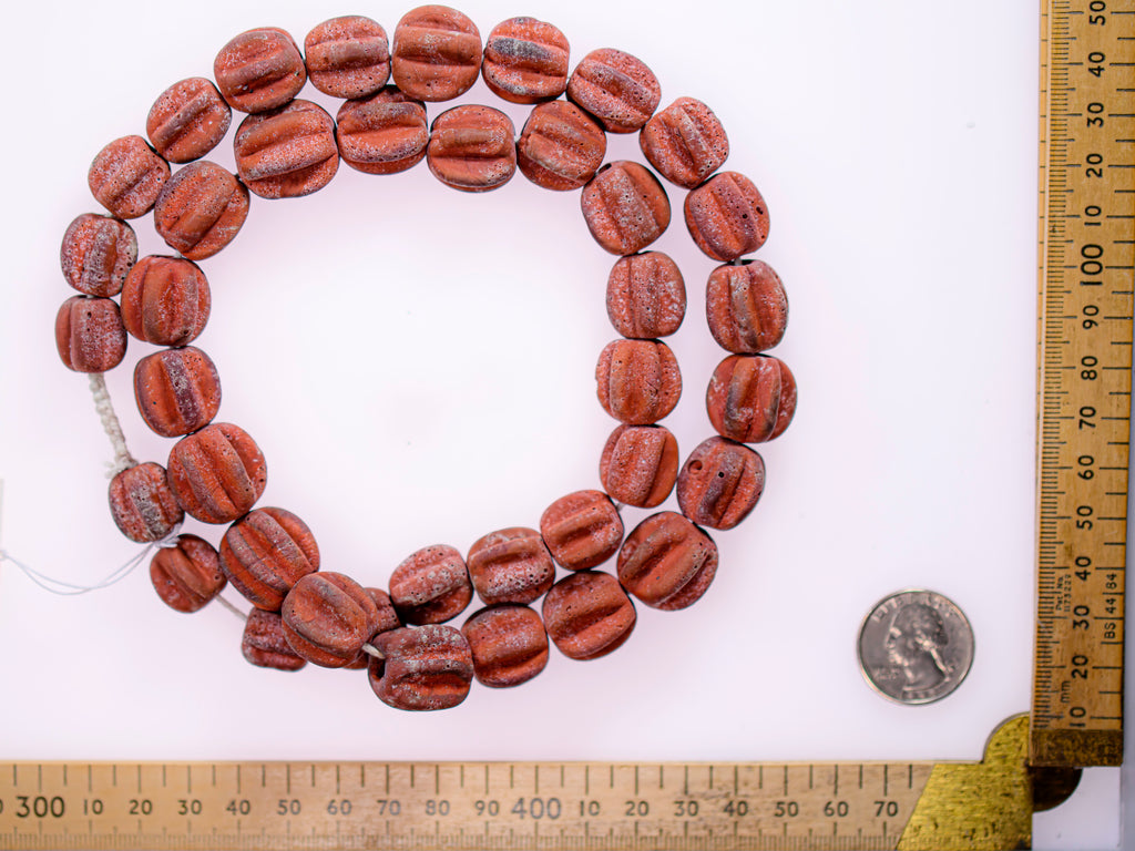 Ancient Glass Bead, ancient JATIM bead, Excavated  Bead, JATIM glass bead, Java ancient bead, Majapahit Beads