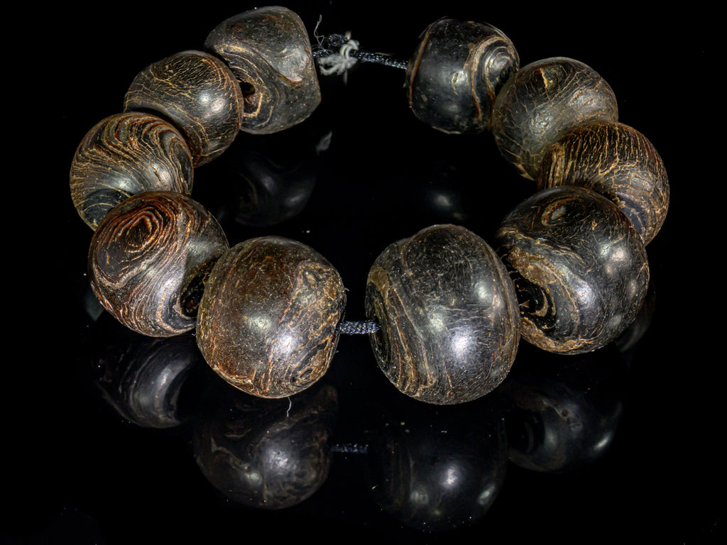 BLC300,Antique Bead, Antique Coral, Antique Coral Beads, Black, Black Coral, Collectible Bead, Collectible Beads, Coral From Yemen, Genuine Coral Beads, Red Sea Coral
