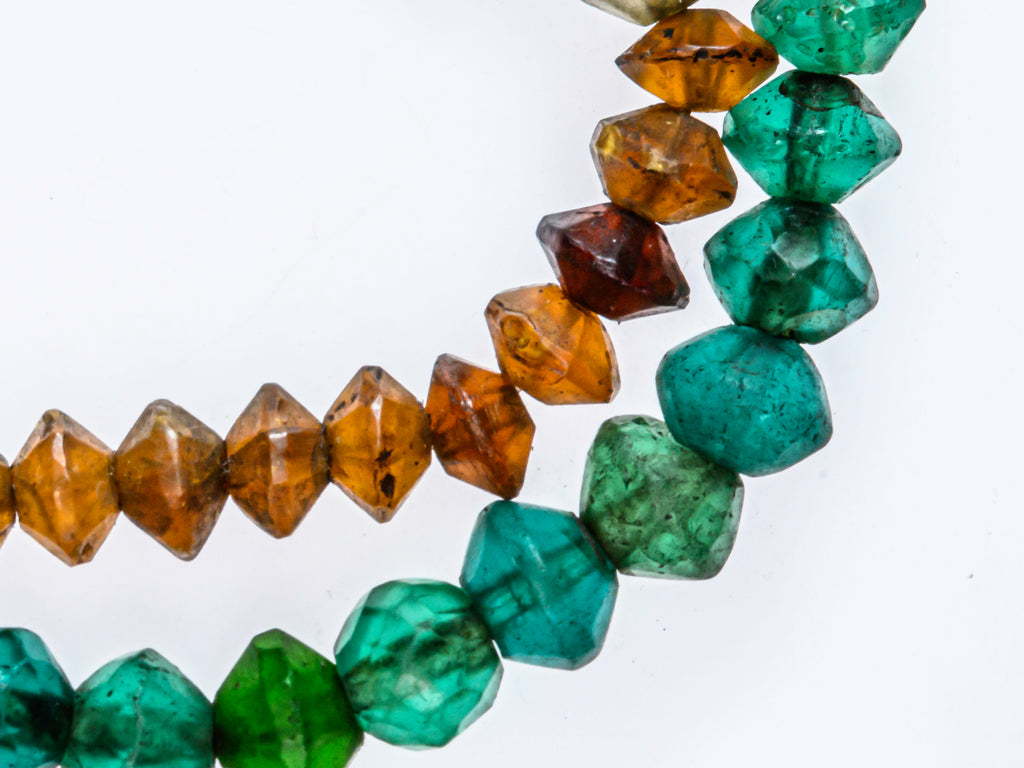 african trade beads, Antique Bead, bohemian beads, Bohemian vaseline beads, Collectible Bead, uranium glass beads, vintage beads