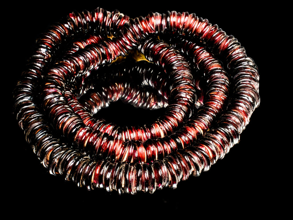 AEU140,african trade beads, Antique Bead, bohemian beads, Bohemian vaseline beads, Collectible Bead, uranium glass beads, vintage beads