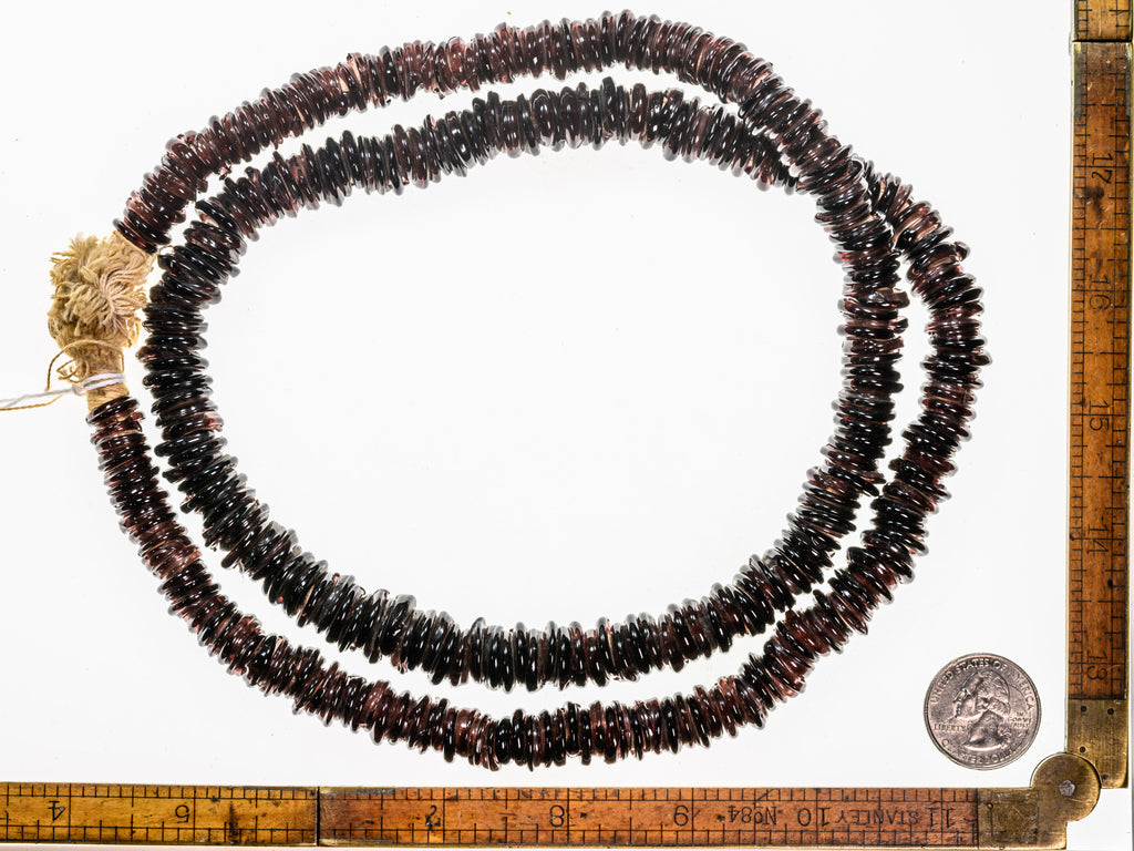 AEU140,african trade beads, Antique Bead, bohemian beads, Bohemian vaseline beads, Collectible Bead, uranium glass beads, vintage beads