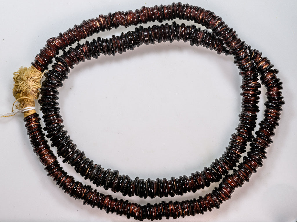 AEU140,african trade beads, Antique Bead, bohemian beads, Bohemian vaseline beads, Collectible Bead, uranium glass beads, vintage beads
