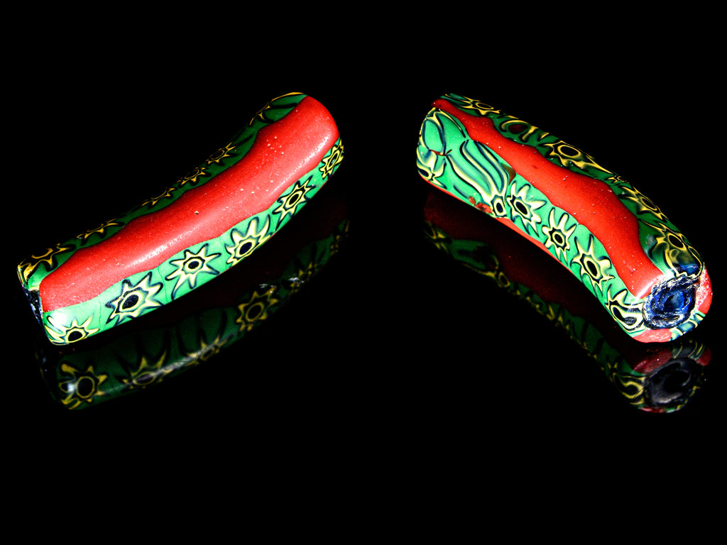 VAM550,African Trade Venetian, Antic Millefiori Bead, Antique Trade Beads, Collectible Bead, Collectible Beads, Elbow Bead, Elbow Millefiori, Elbow Venetian, Venetian Elbow Millefiori, Venetian Elbow Millefiori Bead
