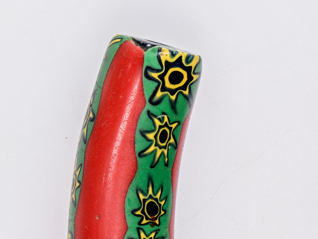 VAM550,African Trade Venetian, Antic Millefiori Bead, Antique Trade Beads, Collectible Bead, Collectible Beads, Elbow Bead, Elbow Millefiori, Elbow Venetian, Venetian Elbow Millefiori, Venetian Elbow Millefiori Bead